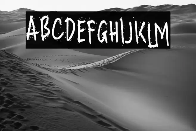 Nasty Dusty Schriftart examples