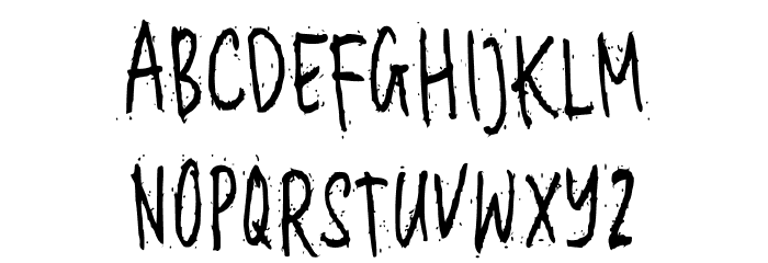 Nasty Dusty Font LOWERCASE