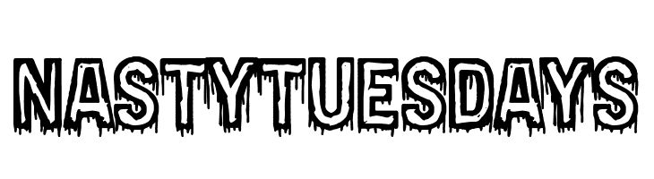 Nasty Tuesdays  フリーフォントのダウンロード