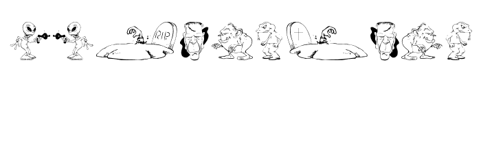 NastyHorrorShow Font OTHER CHARS
