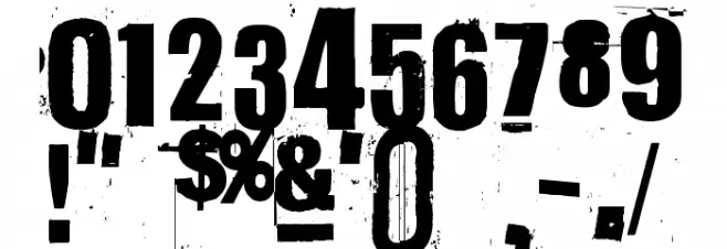 NastyMSG2 Font OTHER CHARS