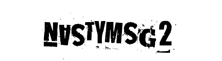 NastyMSG2 Font