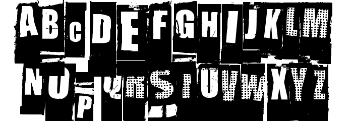 NastyMSG Font LOWERCASE
