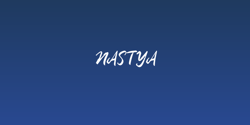 Nastya Social Header