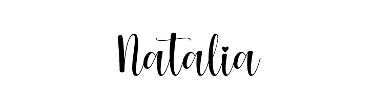 Natalia  フリーフォントのダウンロード