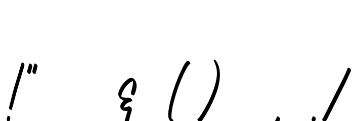 NataliaRosalineDemo Font OTHER CHARS