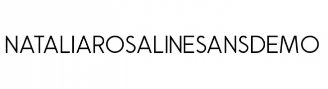 NataliaRosalineSansDemo  Frei Schriftart Herunterladen