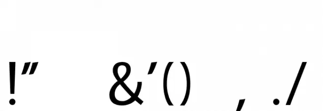 NataliaRosalineSansDemo Font OTHER CHARS