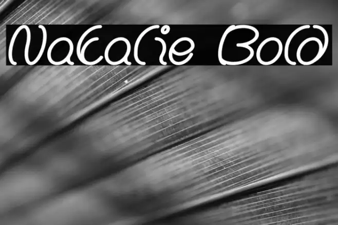 Natalie Bold Font examples