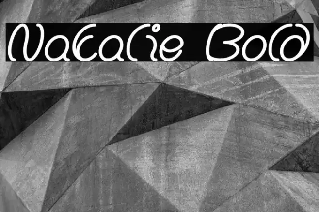 Natalie Bold Font examples
