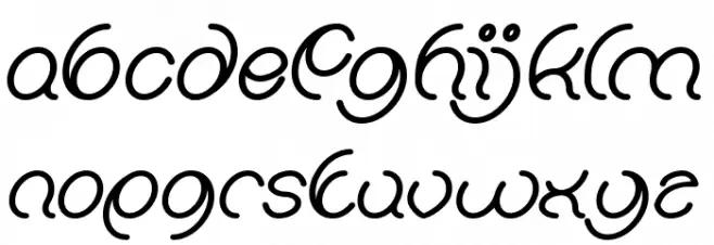 Natalie Bold Schriftart Kleinbuchstaben