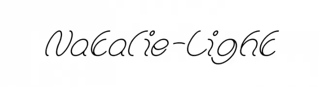 Natalie-Light  Frei Schriftart Herunterladen