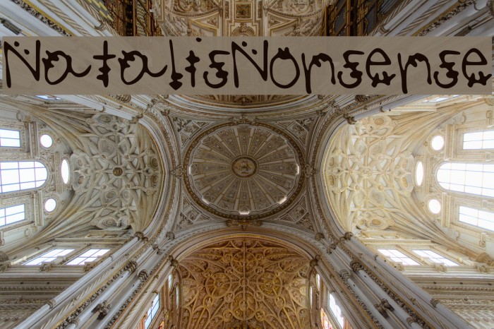 NatalisNonsense Font examples