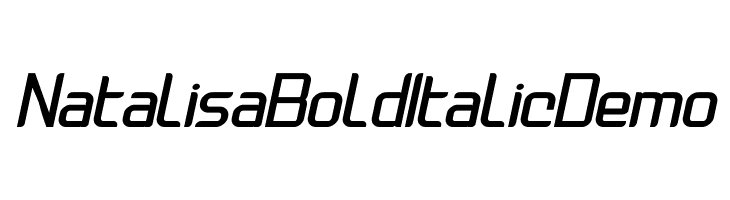Natalisa Bold Italic Demo  baixar fontes gratis