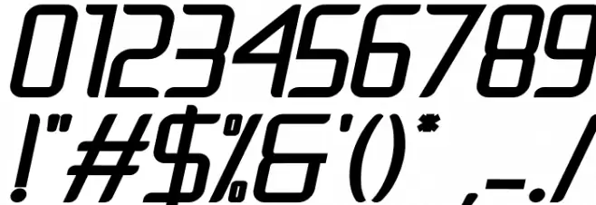 Natalisa Bold Italic Demo Font OTHER CHARS