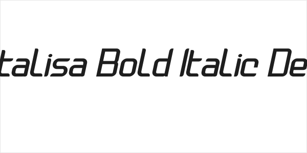 Natalisa Bold Italic Demo Logo