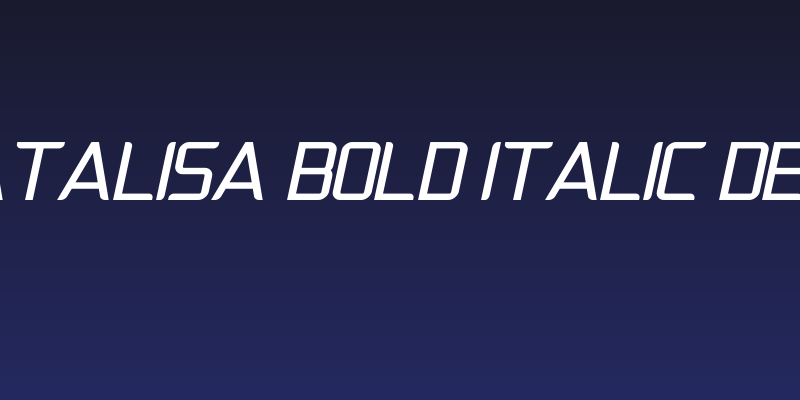 Natalisa Bold Italic Demo Social Header