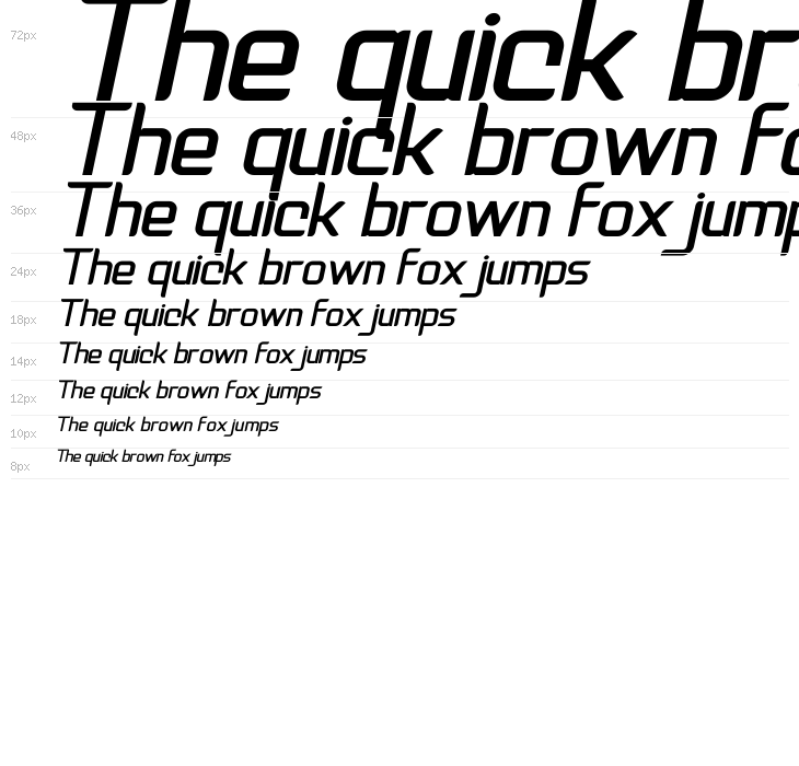 Natalisa Bold Italic Demo Waterfall