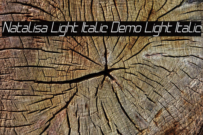 Natalisa Light Italic Demo Light Italic Font examples