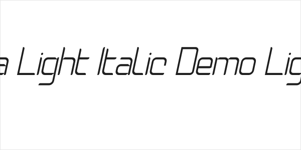 Natalisa Light Italic Demo Light Italic Logo