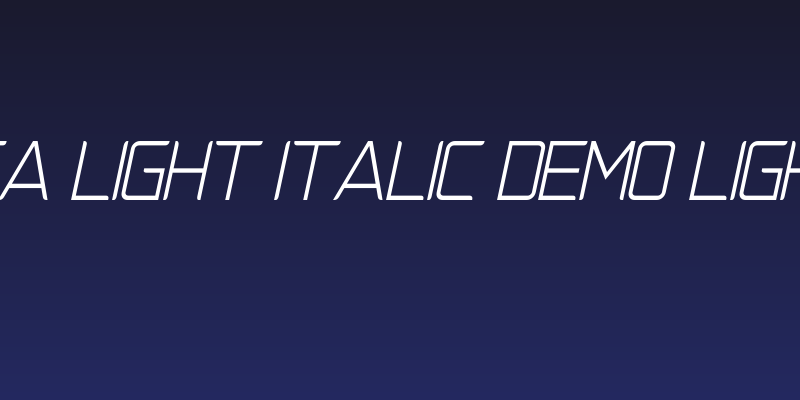 Natalisa Light Italic Demo Light Italic Social Header