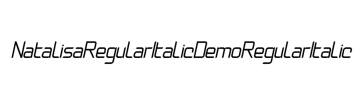 Natalisa Regular Italic Demo Regular Italic  नि: शुल्क फ़ॉन्ट्स डाउनलोड