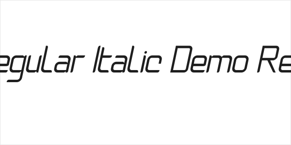 Natalisa Regular Italic Demo Regular Italic Logo
