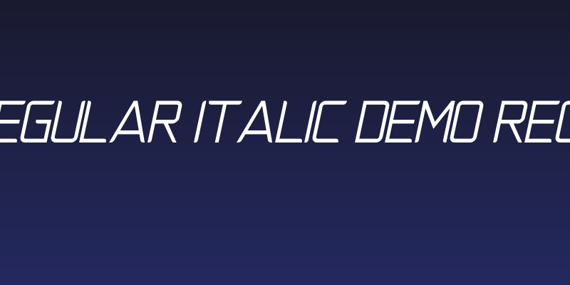 Natalisa Regular Italic Demo Regular Italic Social Header