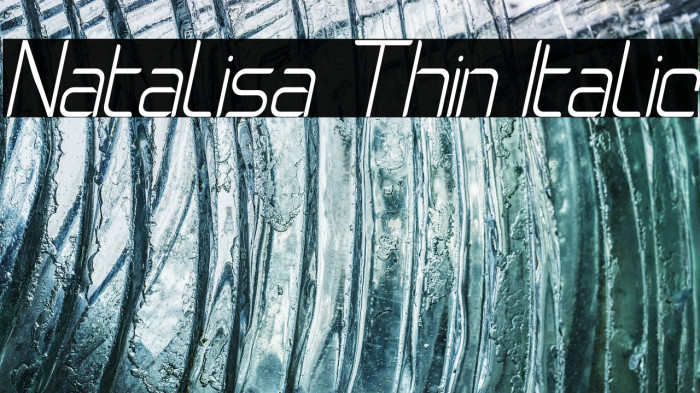 Natalisa Thin Italic Example 2