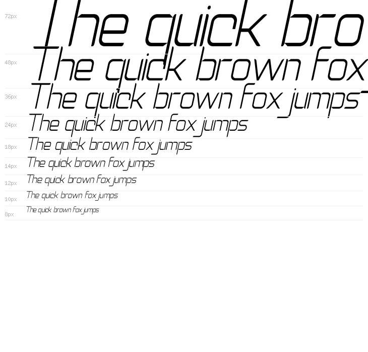 Natalisa Thin Italic Waterfall