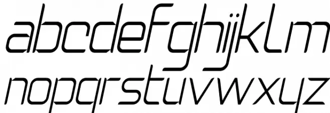 Natalisa Thin Italic Caratteri MINUSCOLO