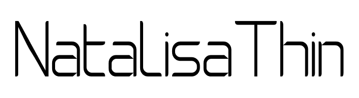 Natalisa Thin  les polices de caractères gratuit tlcharger