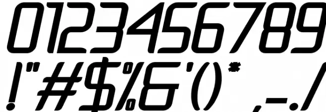 NatalisaBoldItalic Font OTHER CHARS