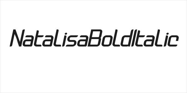 NatalisaBoldItalic Logo