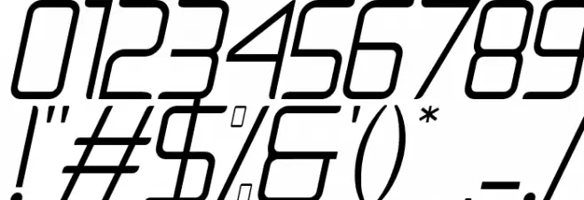 NatalisaLightItalicDemo-LightItalic Font OTHER CHARS