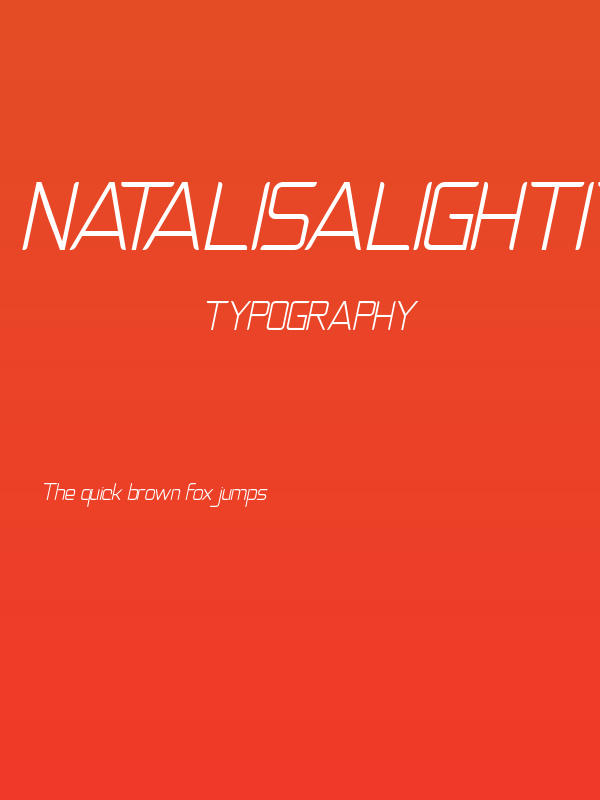 NatalisaLightItalicDemo-LightItalic Poster