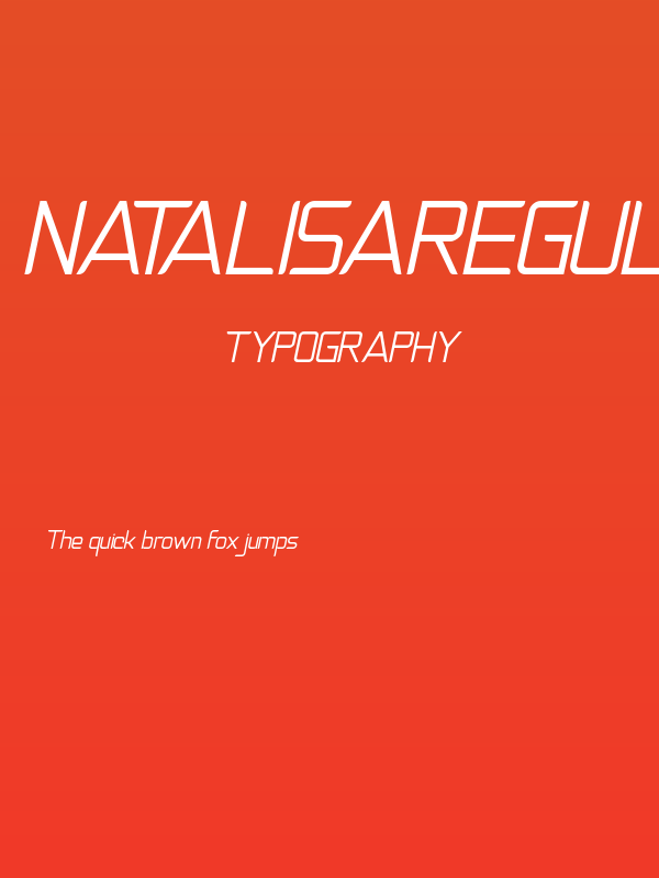 NatalisaRegularItalicDemo-RegularItalic Poster