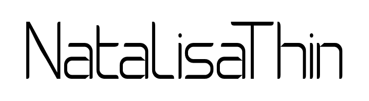 NatalisaThin  Free Fonts Download