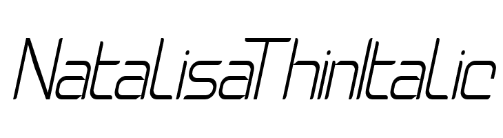 NatalisaThinItalic  font caratteri gratis