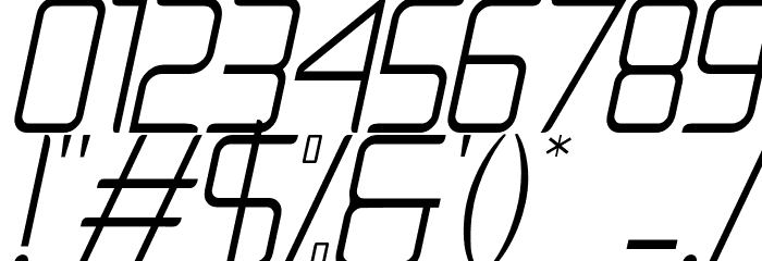 NatalisaThinItalic Font OTHER CHARS