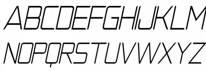 NatalisaThinItalic フォント 大文字