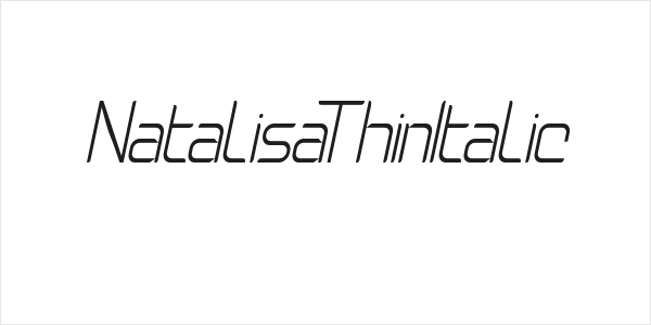 NatalisaThinItalic Logo