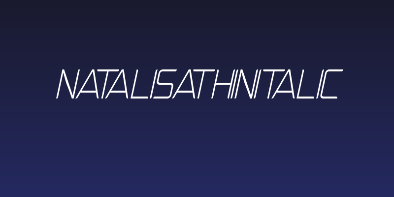 NatalisaThinItalic Social Header