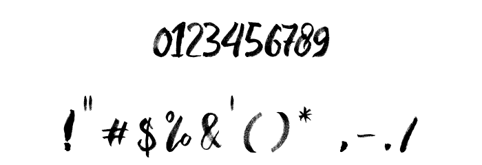 Natalle Font OTHER CHARS
