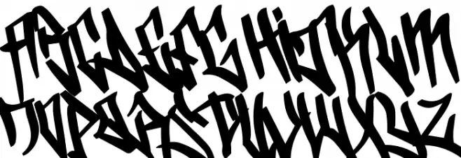 Natas One Schriftart Groß