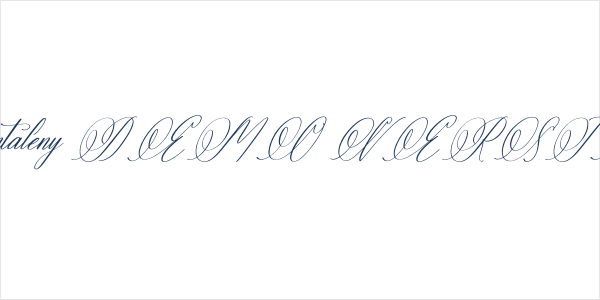 Natassha Sintaleny DEMO VERSION Italic Logo