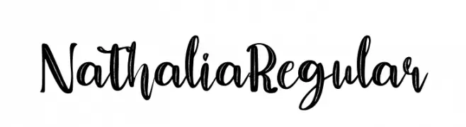 Nathalia Regular  baixar fontes gratis