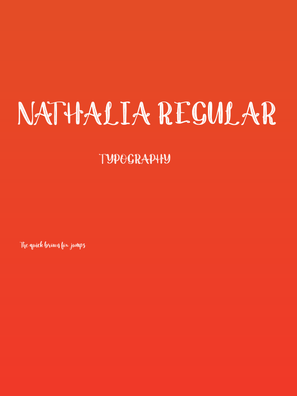 Nathalia Regular Poster