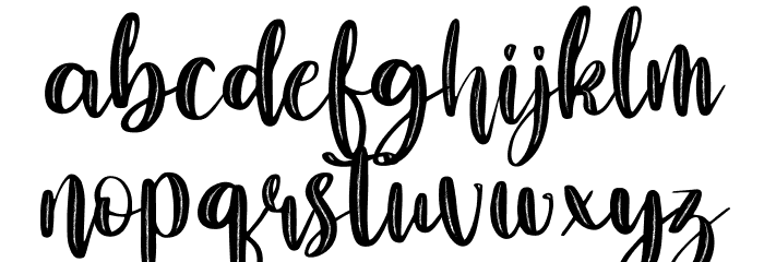 Nathalia Regular Font LOWERCASE