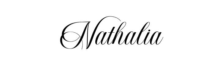 Nathalia  Frei Schriftart Herunterladen